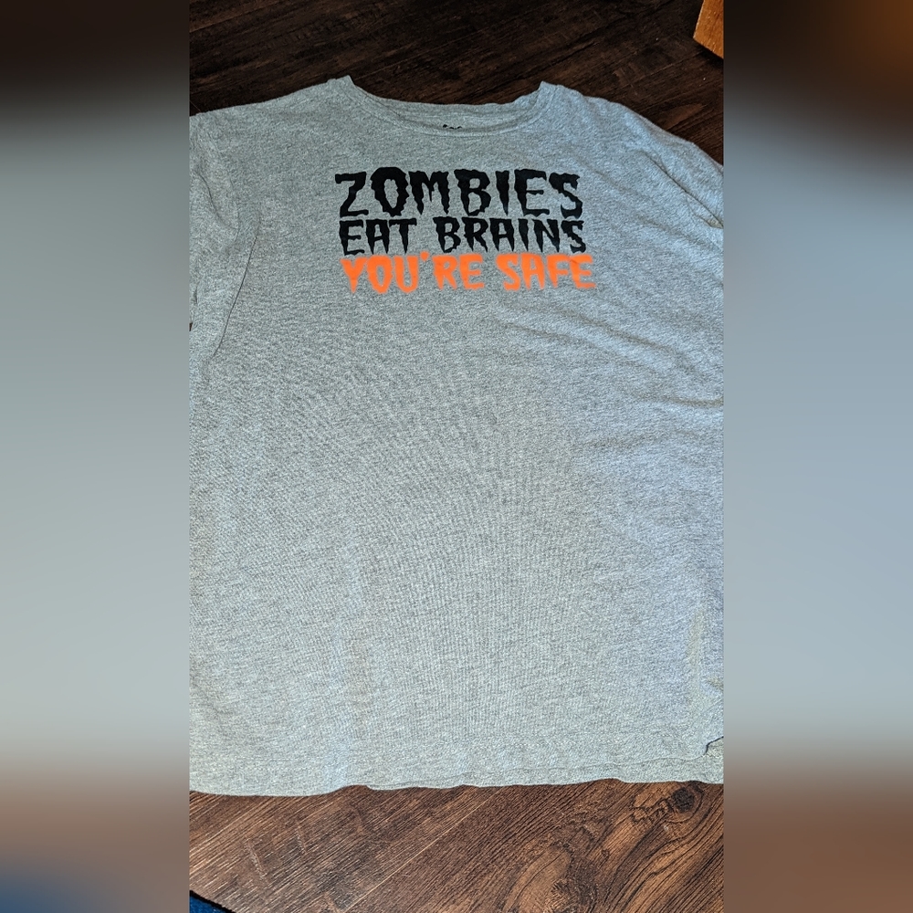 Zombie eat brains, you're safe shirt